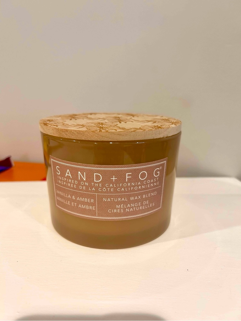 Sand + Fog Vanilla & Amber Scented Candle 12oz